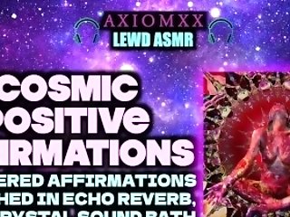 (lewd Asmr Coos) Cosmic Positive Affirmations - Echo Reverb, Crystal Sound Bath, Binaural Bashes