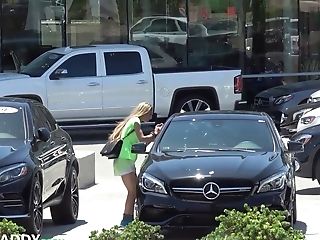 Timid Teenager Paris Fellates And Fucks For A Fresh Car